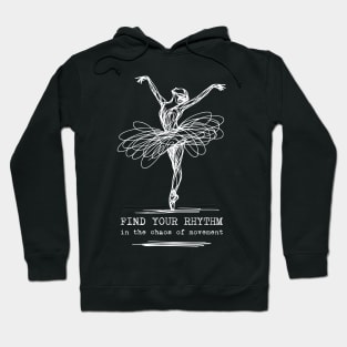 Minimalist Ballerina Dance Chaos Lines | T Shirt Design Hoodie